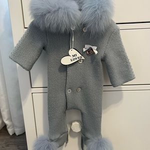 Mi Loves knit pramsuit